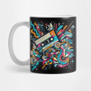 Music tape colorful design Mug